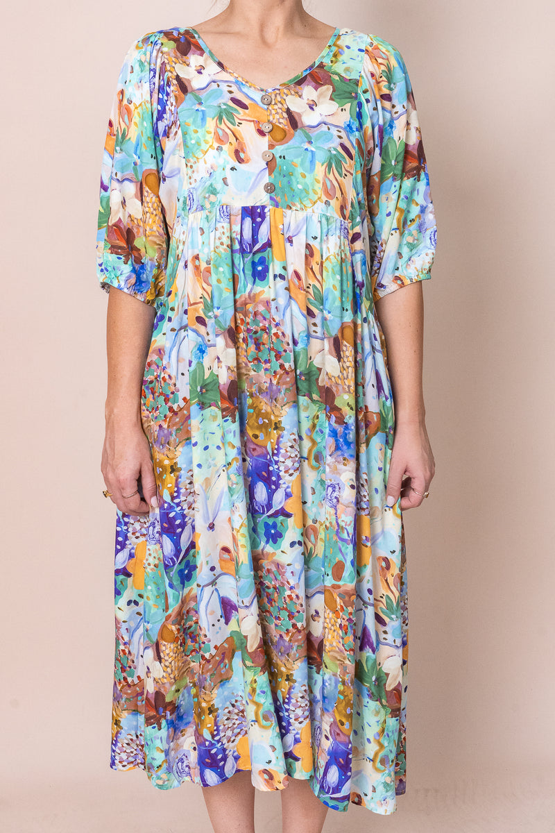 Zandria Ls Dress Green