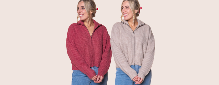 Bridie Knit Zip Through