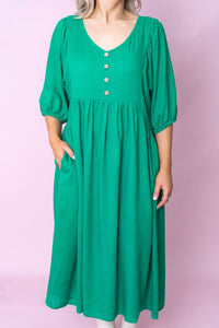 Emery Dress in Emerald