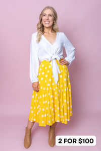 Jezabel Skirt in Canary Yellow
