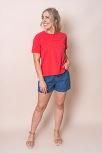 AAE Washed Tee in Red - All About Eve