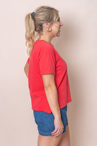 AAE Washed Tee in Red - All About Eve