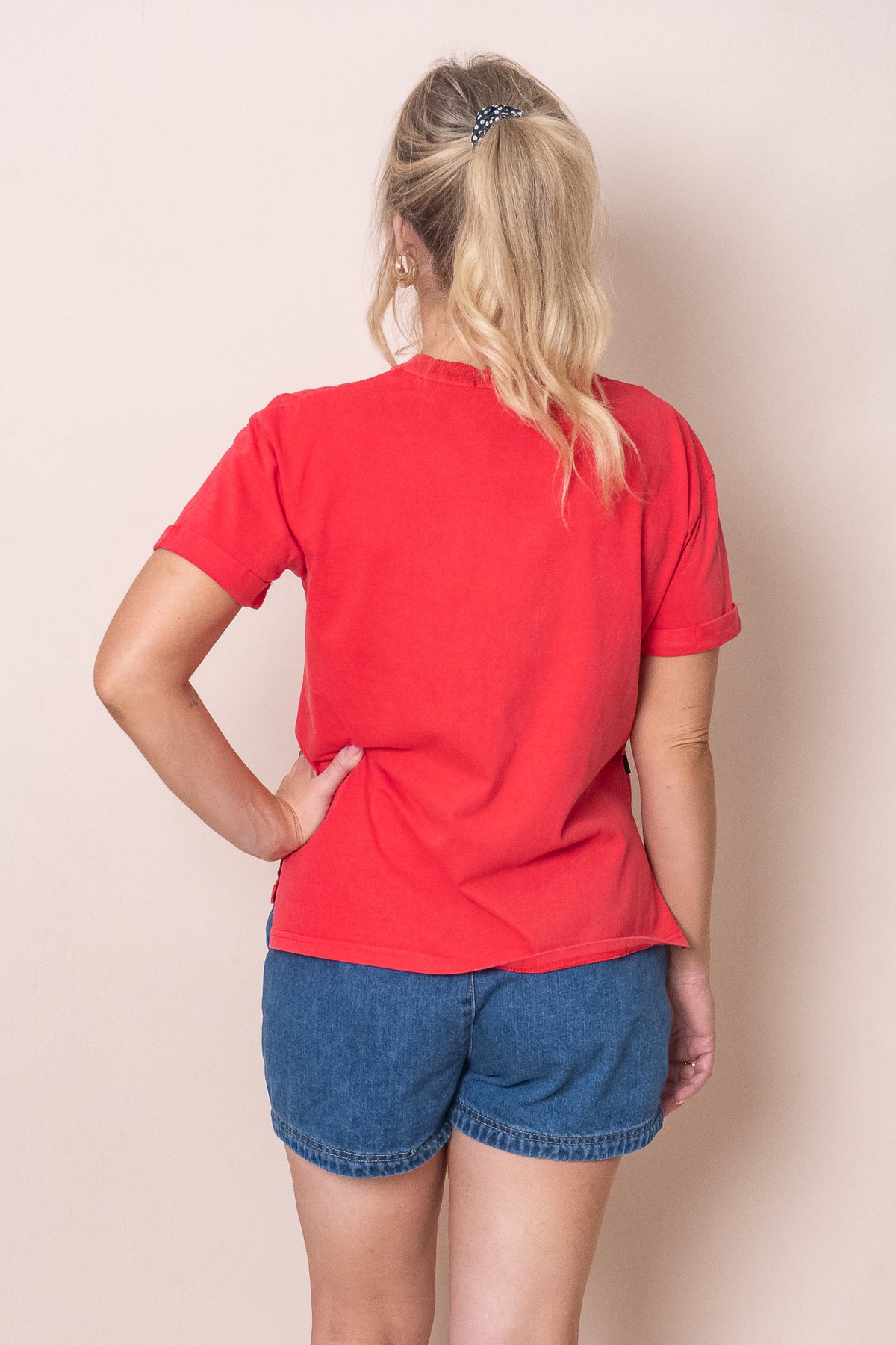 AAE Washed Tee in Red - All About Eve