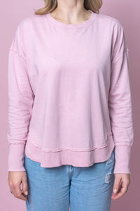 Farrah Long Sleeve Top in Blossom Pink - Foxwood