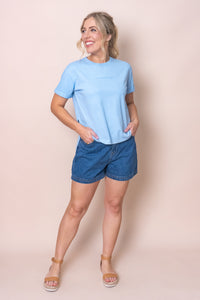 AAE Washed Tee in Ocean Blue - All About Eve