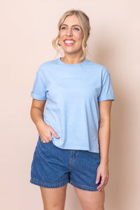 AAE Washed Tee in Ocean Blue - All About Eve