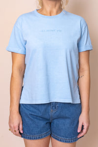 AAE Washed Tee in Ocean Blue - All About Eve