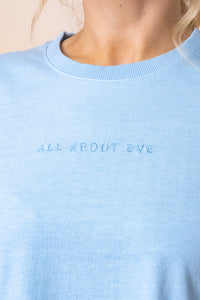 AAE Washed Tee in Ocean Blue - All About Eve