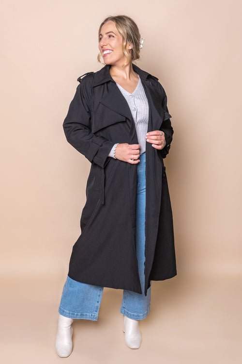 Penny Trench Coat in Black