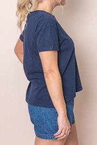 AAE Washed Tee in Navy - All About Eve