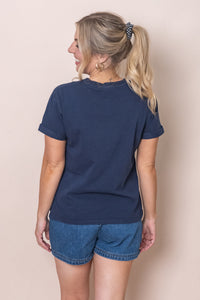 AAE Washed Tee in Navy - All About Eve