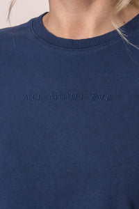 AAE Washed Tee in Navy - All About Eve