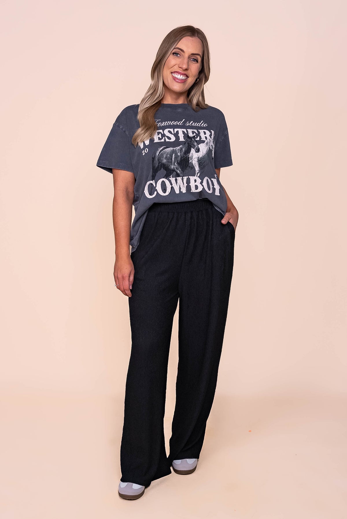 Tex Tee in Black - Foxwood