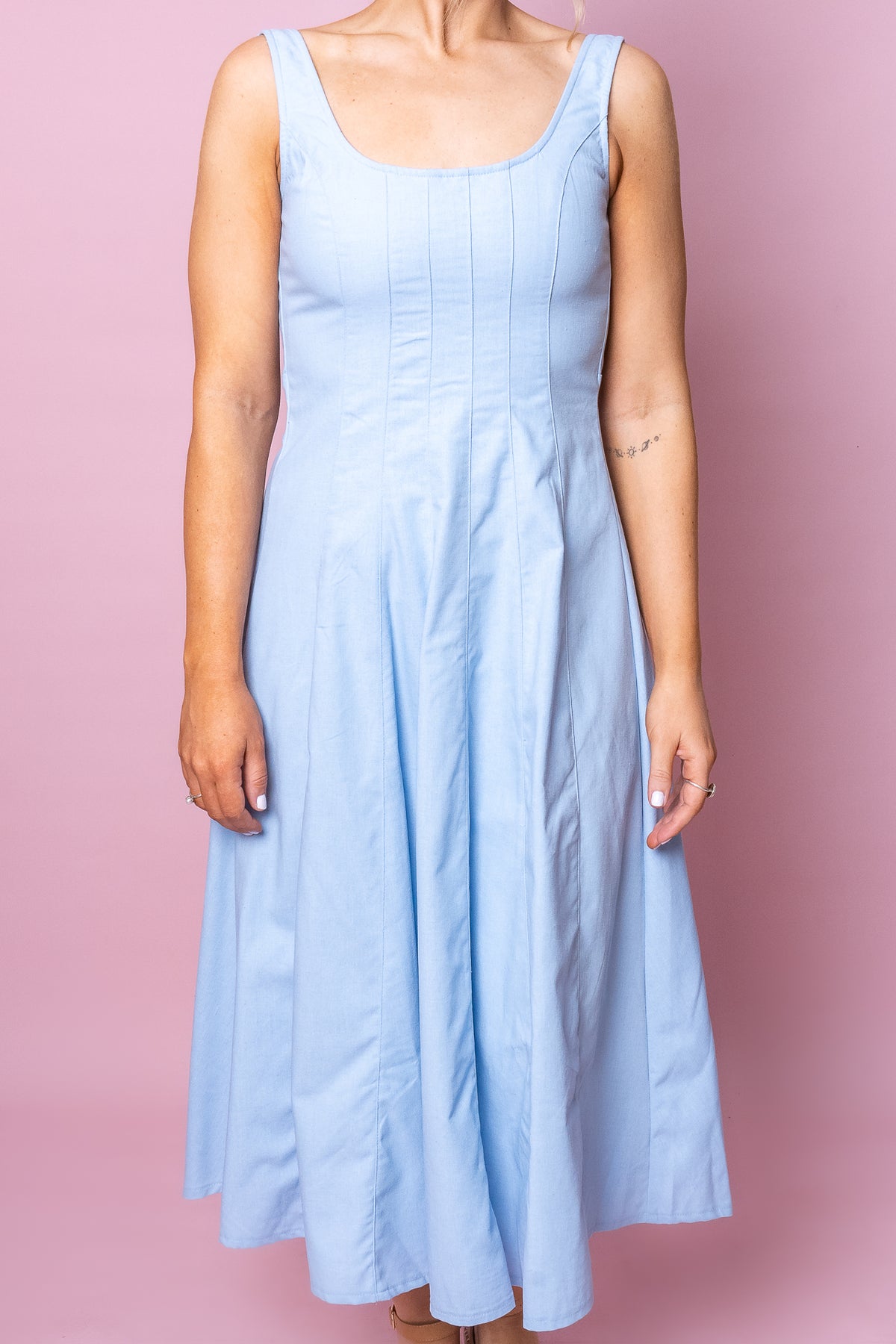 Indigo Dress in Light Blue