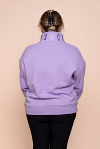 College Zip Crew in Lavender - Foxwood