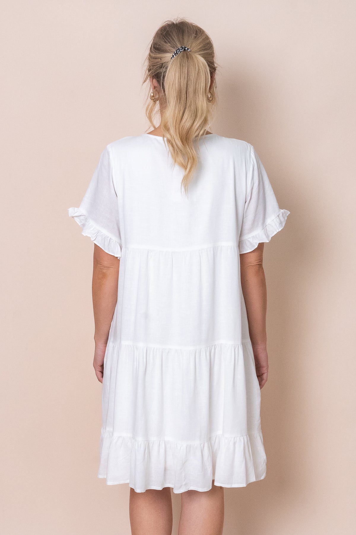 Nicole Dress in White