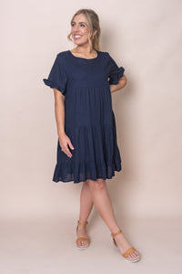 Nicole Dress in Navy