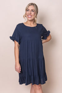 Nicole Dress in Navy