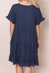 Nicole Dress in Navy