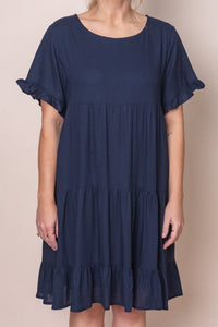 Nicole Dress in Navy