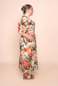 Montanna Midi Dress in Coral