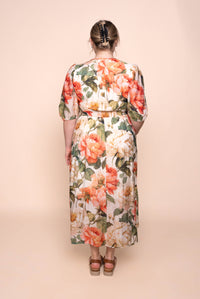 Montanna Midi Dress in Coral