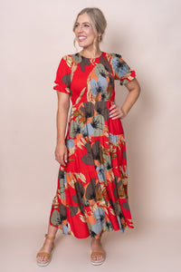 Toula Dress in Red