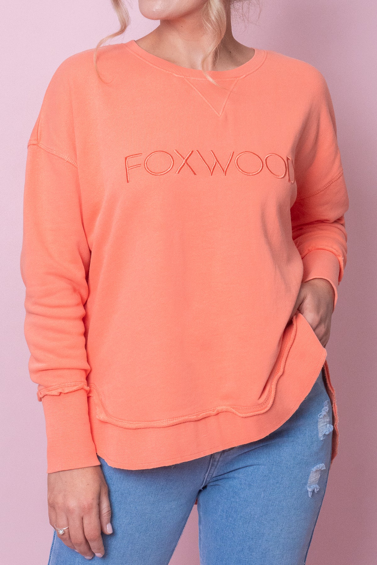 Simplified Crew in Peach - Foxwood