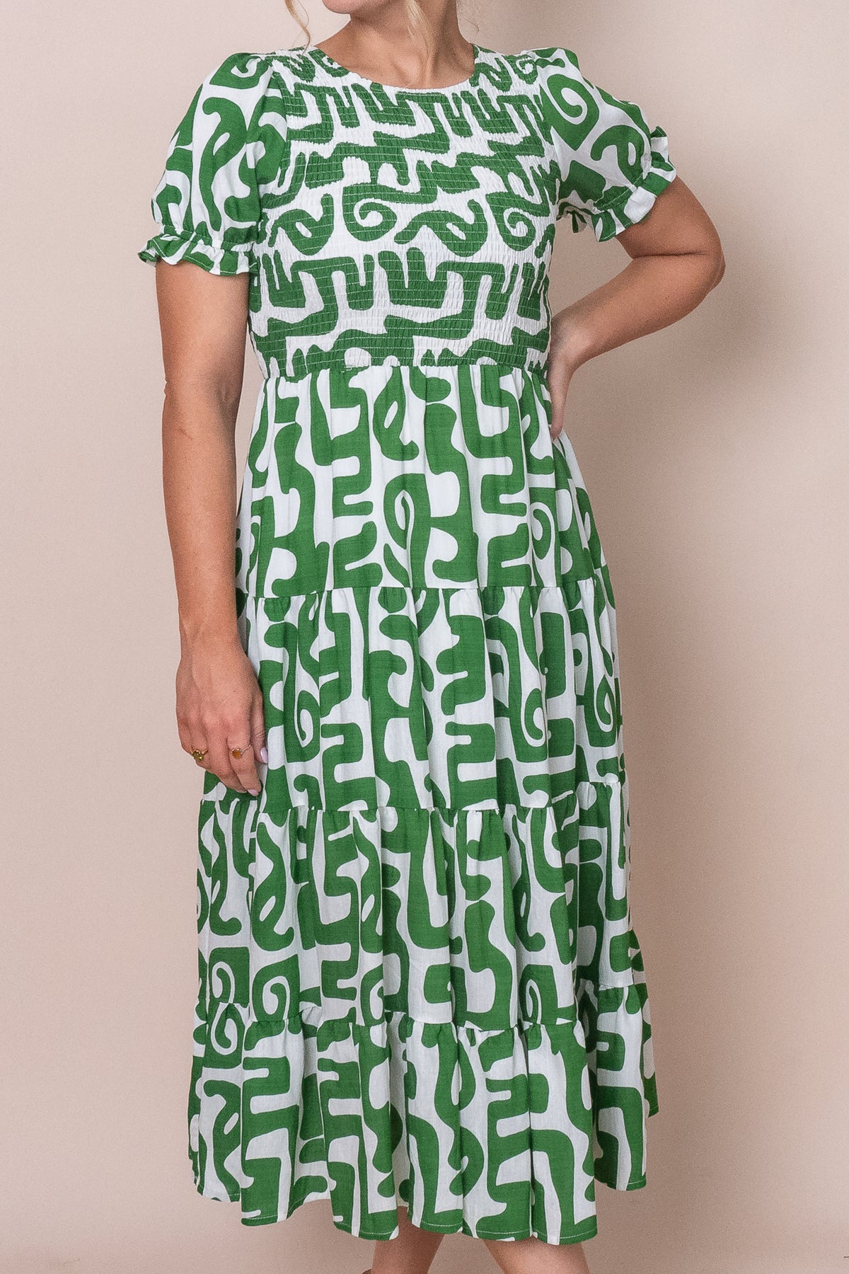 Dillon Dress in Green