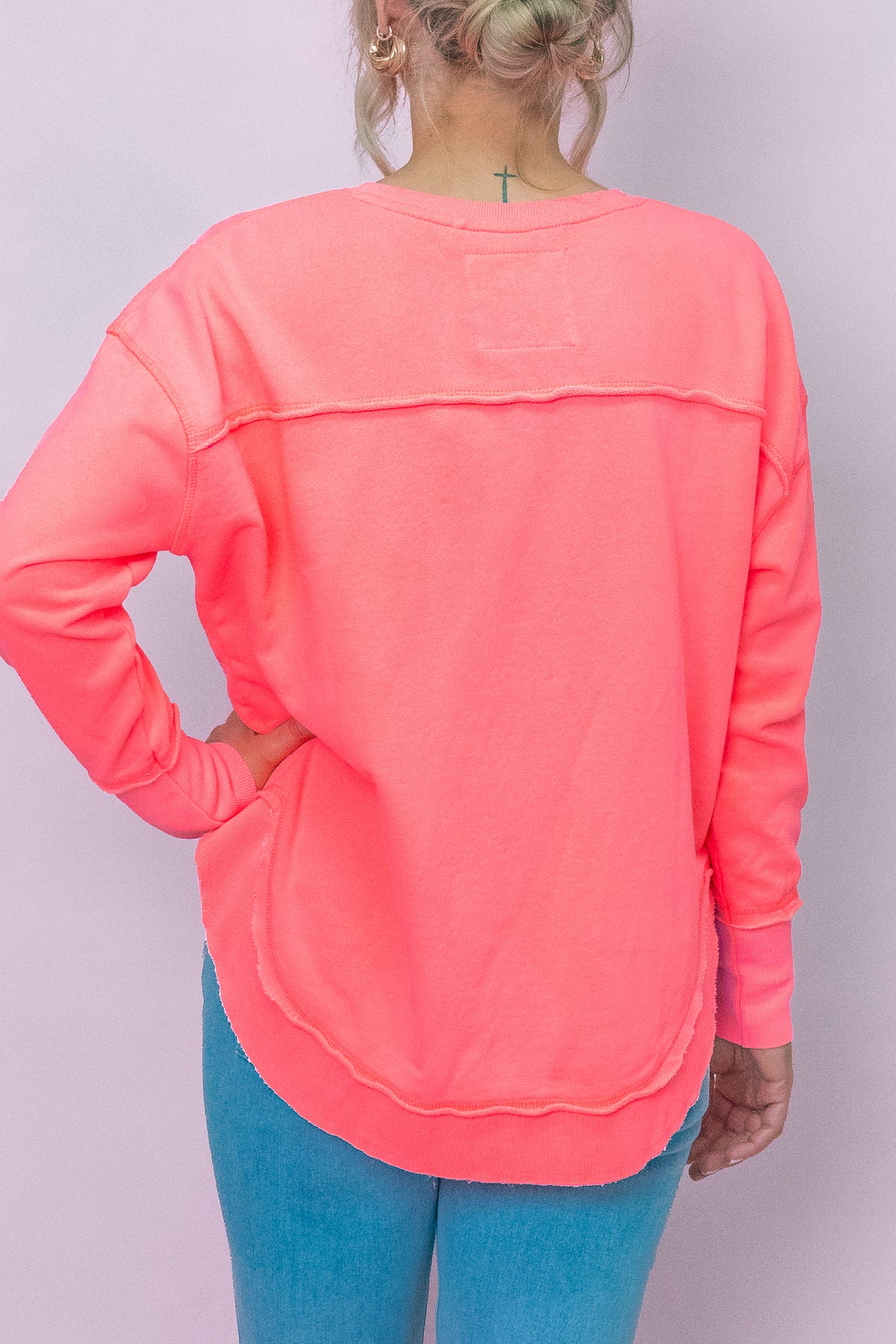 Simplified Crew in Neon Pink - Foxwood