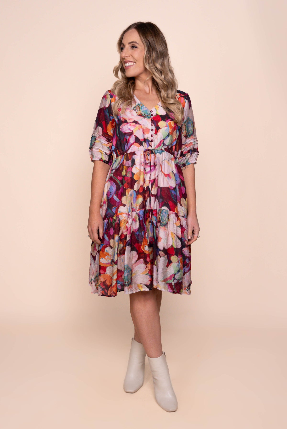 Raelynn Floral Dress in Multi