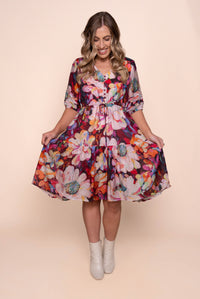 Raelynn Floral Dress in Multi