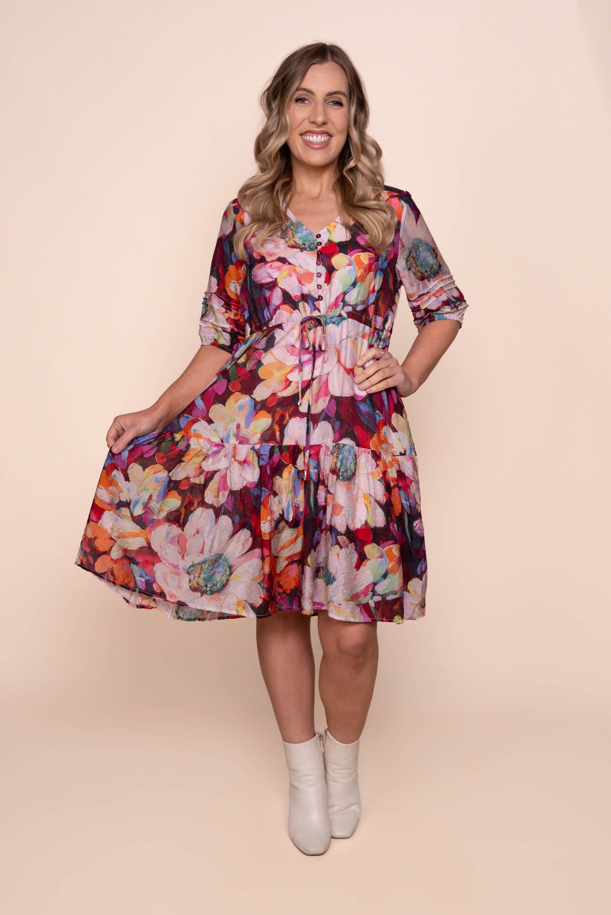 Raelynn Floral Dress in Multi