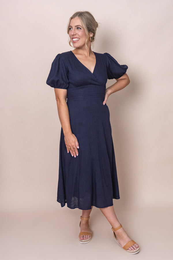 Selah Dress in Navy