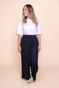 Olena Wide Leg Pants in Navy