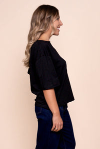 Bianca S/S Tee in Black