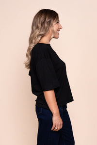 Bianca S/S Tee in Black