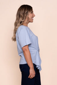 Greta Top in Light Blue
