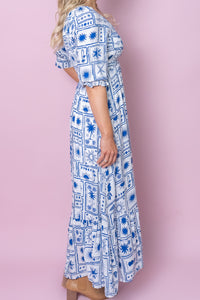 Solene Dress in Blue