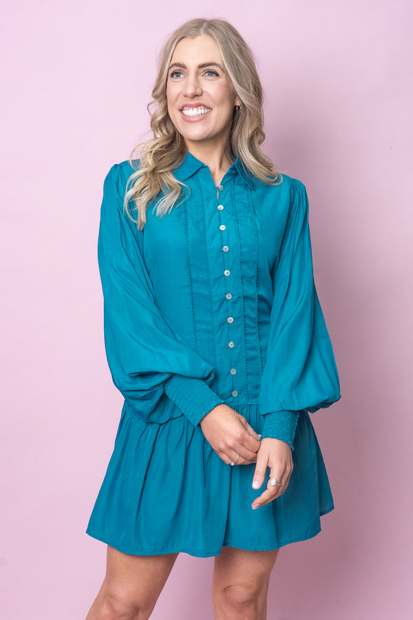 Lizara Dress in Aquamarine