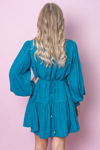 Lizara Dress in Aquamarine