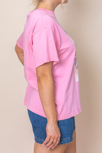 Capeside O/S Tee in Pink - All About Eve