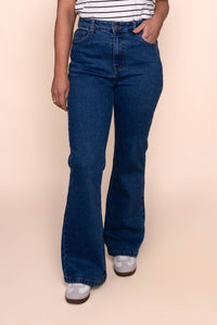 Tia Flare Jeans in Heritage Blue - All About Eve