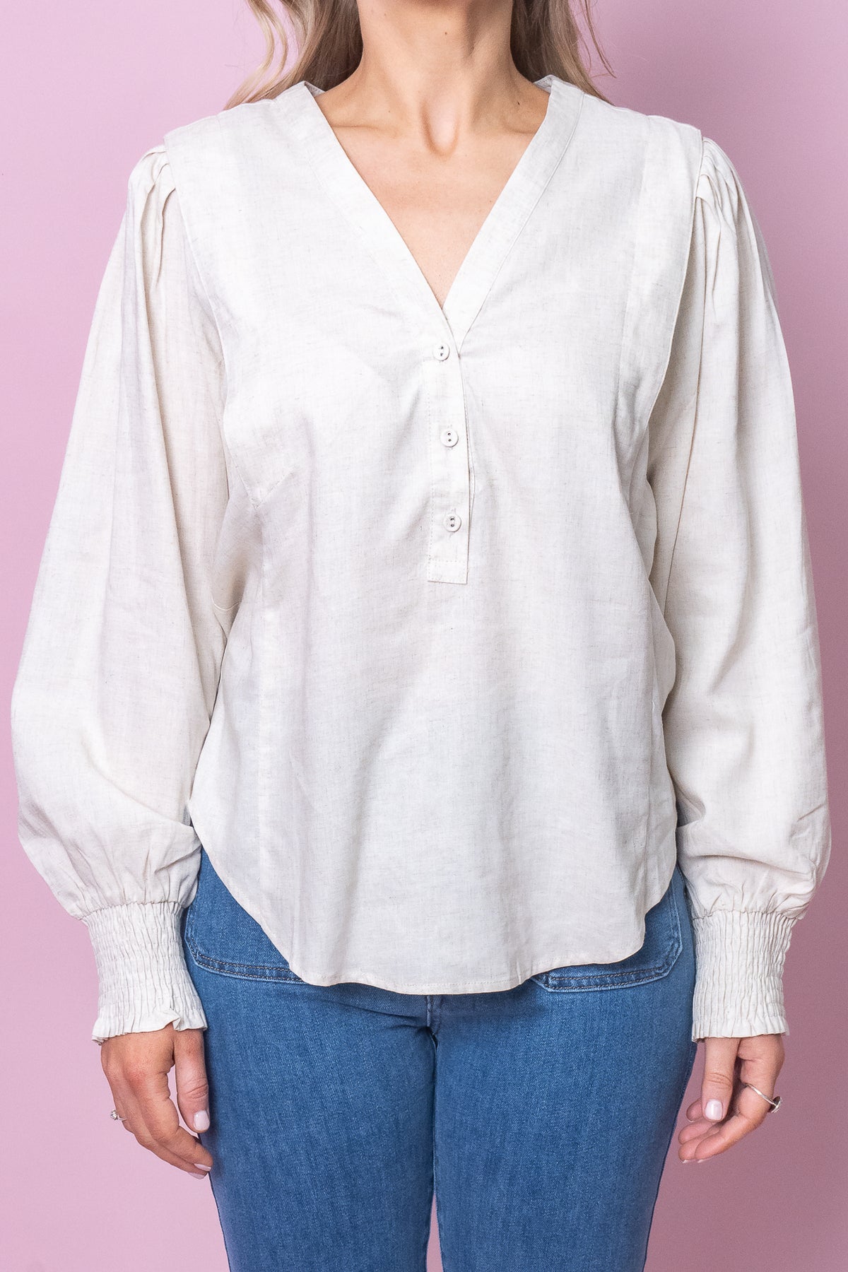 Verline Top in Sand - Final Sale