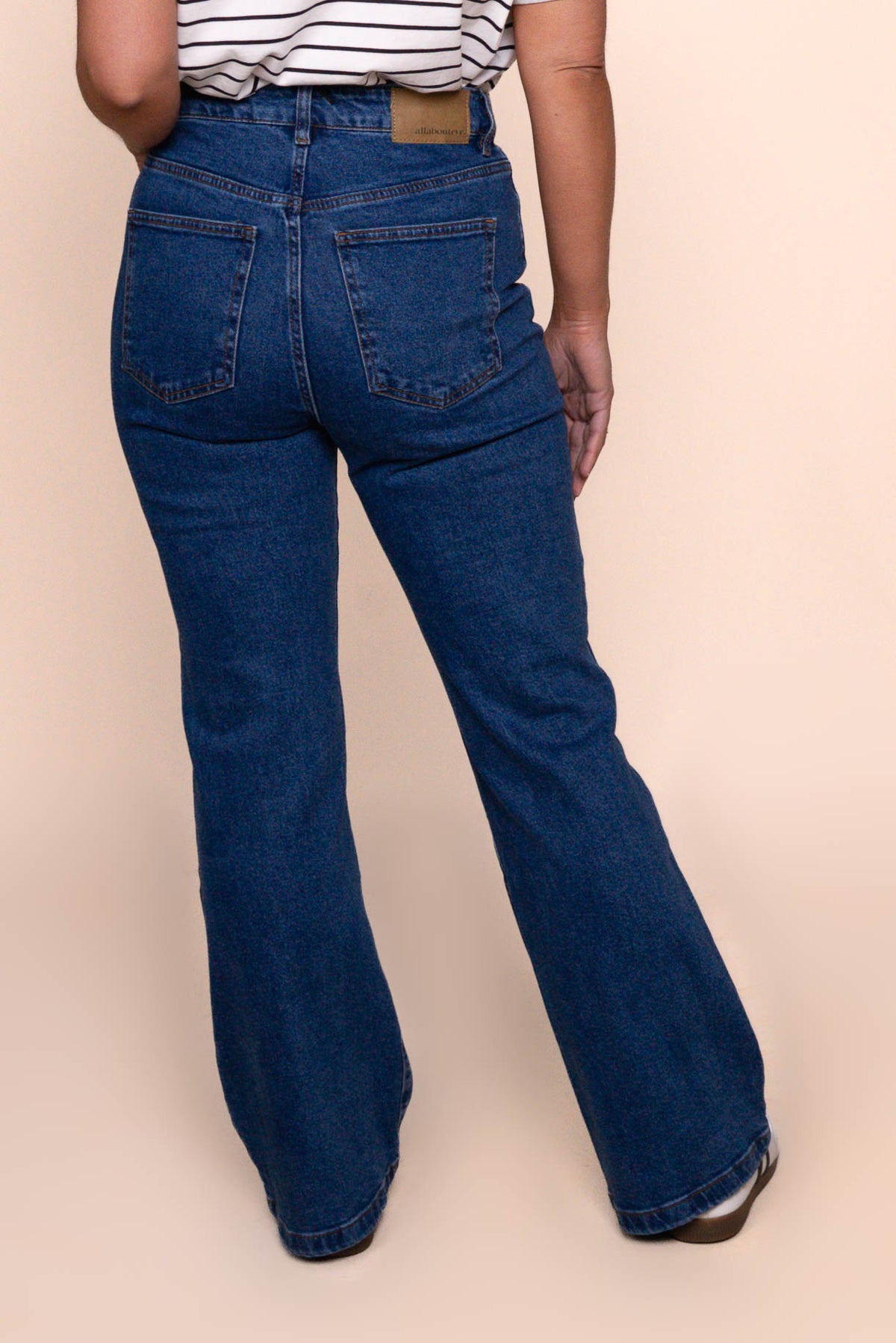 Tia Flare Jeans in Heritage Blue - All About Eve