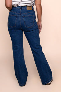 Tia Flare Jeans in Heritage Blue - All About Eve