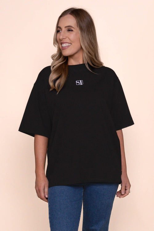 Silent Luxe Tee in Black - Silent Theory