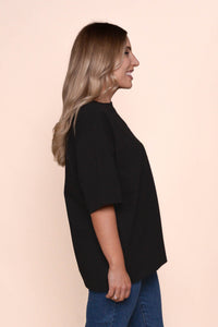 Silent Luxe Tee in Black - Silent Theory