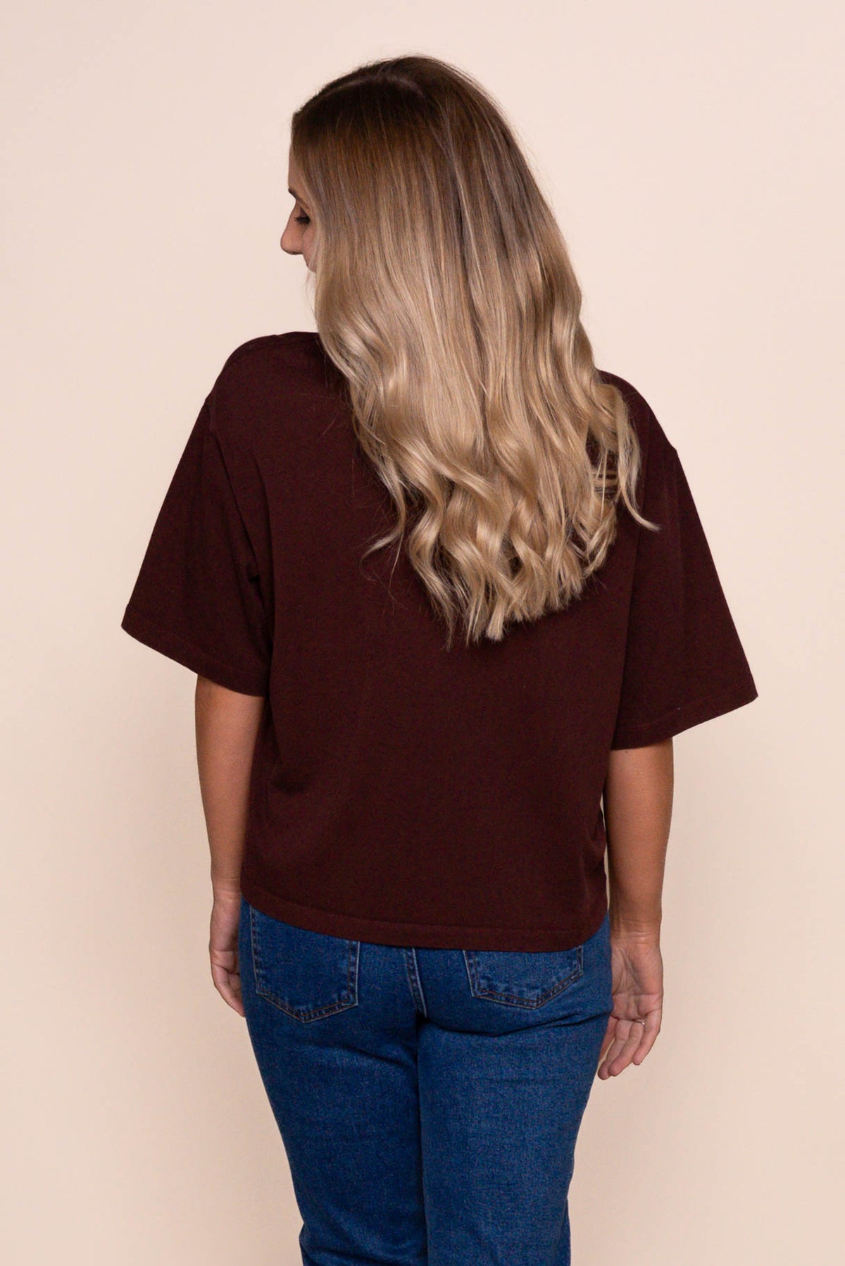 In Time Relaxed Tee in Cherry - Silent Theory