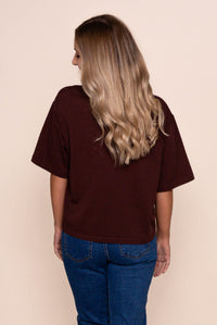 In Time Relaxed Tee in Cherry - Silent Theory